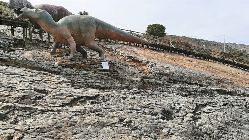 Huellas de dinosaurios en Enciso